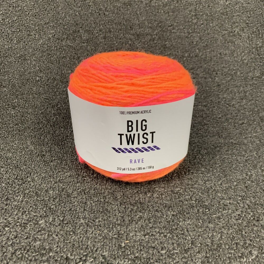 Big Twist Rave Super Beach Premium Acrylic Yarn 5.3oz 312yds Discontinued - Picture 1 of 7